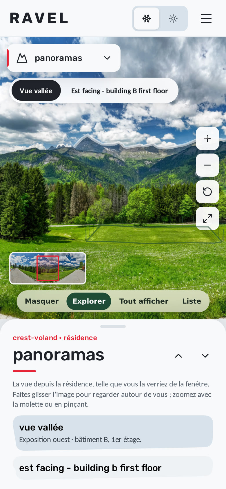 Un panorama sur téléphone